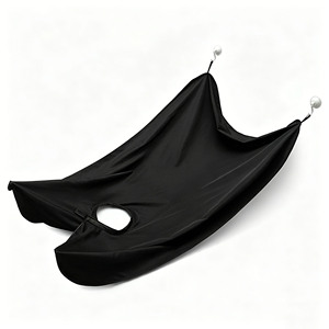 Cape de rasage imperméable pour homme avec ventouses et miroir intégré pour l'entretien et le nettoyage des poils du visage - Product Image 2