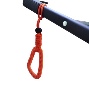Braided Keychain Lanyard D Shape Carabiner Hook 10kg Load Capacity Outdoor Use Lightweight Durable Plastic Material - Product Image 2