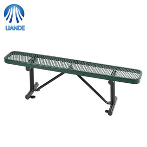 OEM 72" Modern Rectangular Steel Patio <strong>Bench</strong> for <strong>Garden</strong> Outdoor Park &amp; School Use-Durable &amp; Water Resistant - Product Image 1