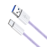 Kabel Pengisian Daya Cepat 120W PD 3A C ke C, Kabel Daya USB C, Kabel Data Sinkronisasi 480MBPS, Kawat Tembaga, Tipe C, Pengisi Daya Cepat Android