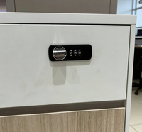 Bureau informatique moderne en bois de 1,2 mètre pour hôpitaux et immeubles de bureaux - un nouveau type de poste de travail de mobilier de bureau