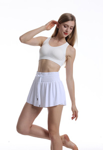 Jupe de tennis taille haute anti-exposition pour femme, séchage rapide, respirante, idéale pour la course, le fitness et le badminton - Product Image 6