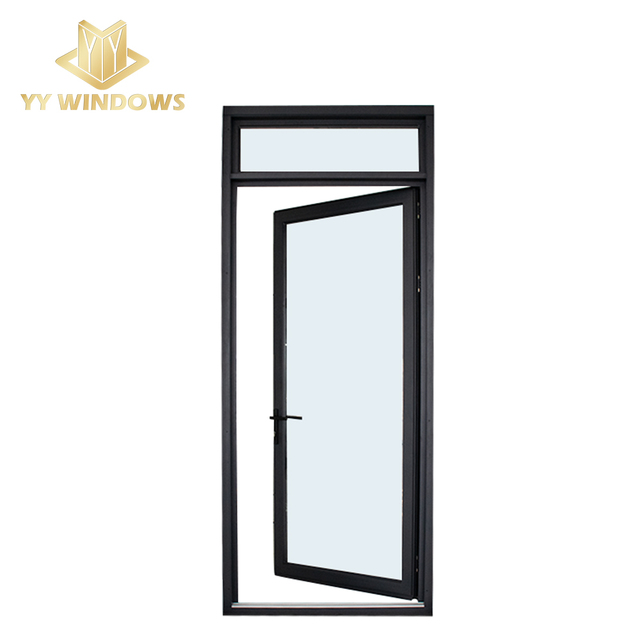 YY Windows High Quality Aluminium Double Tempered Glass Energy Efficient Casement Door