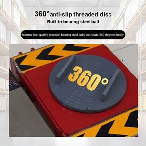 12 Ton makine Mover rulo Dolly paten 360 döner üst plaka makineleri hareketli paten rulo tankı arabası - Product Image 2