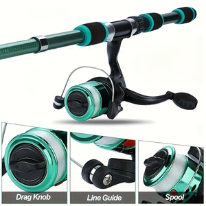<span class=keywords><strong>NARON</strong></span> - Juego de Cañas de Pescar Todo en Uno de 1.8M, Incluye Señuelos Coloridos, Anzuelos y Estuche de Transporte para un Almacenamiento sin Preocupaciones - Product Image 5