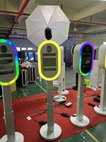 Support de photomaton mobile en aluminium, modèle Romans, compatible iPad et appareils photo reflex numériques, unité fiable pour la location lors de mariages et événements