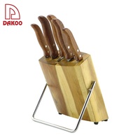 Ensemble de couteaux de Chef en acier inoxydable Offre Spéciale, 8 pièces avec manche en bois pour la cuisine