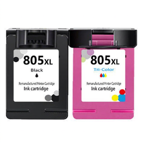 Cartucho de tinta compatible HP 805XL negro y tricolor para Deskjet 1213 2330 2331 2412 4122 4123, cartucho de impresora remanufacturado - Product Image 1