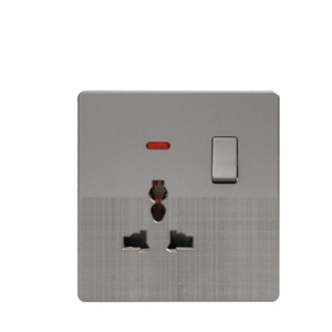 Abuk bền OEM phổ tiêu chuẩn 1gang PC bảng điều chỉnh điện đơn cực đa chức năng Ổ cắm điện ánh sáng tường chuyển đổi ổ cắm - Product Image 3