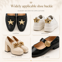 Clips de chaussures en strass de luxe personnalisés, breloques amovibles en cristal pour talons hauts, sandales et accessoires de chaussures pour femmes
