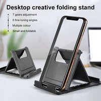 Soporte de escritorio para teléfono móvil, plegable, ajustable, para teléfono inteligente, soporte fijo portátil para cocina, organizador de estante móvil