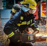 Équipement de protection intégrale du corps de pompier haute performance CE uniforme de sécurité combinaison de lutte contre l'incendie multicouche anti-flamme