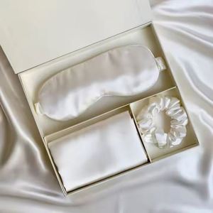 Luxury Satin Eye Mask Gift Set Home Use Pillow Case for Bridal and Bridesmaid Gifts - Product Image 4