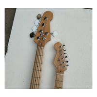 Guitare Basse Électrique Combo JELO Série Classique Double Tête Corps Acajou Touche Érable 6 Cordes 5 Cordes JELO Guitare Classique