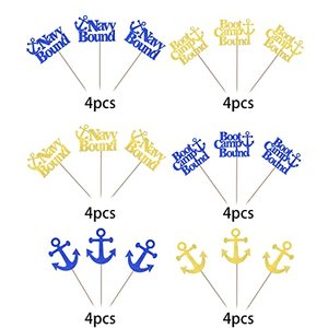 Décorations de gâteaux sur le thème <span class=keywords><strong>militaire</strong></span> : Piques pour cupcakes « En route vers le camp d'entraînement », décorations pour cérémonie de bienvenue, fournitures pour fête d'anniversaire sur le thème de l'armée - Product Image 6