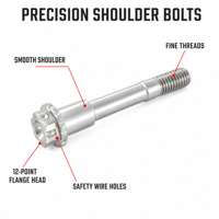 Pièces de moto usinées CNC sur mesure OEM haute résistance, boulons de fixation usinés par tournage et fraisage CNC