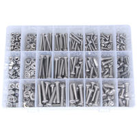 Kit d'accessoires pour vis et écrous domestiques, vis à tête fraisée cruciforme, boîte de vis en acier inoxydable 304, métriques M3-M4-M5