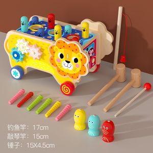 León de madera <span class=keywords><strong>para</strong></span> niños <span class=keywords><strong>para</strong></span> atrapar ratones Juguete multifuncional, un juguete educativo <span class=keywords><strong>para</strong></span> tocar el <span class=keywords><strong>piano</strong></span> - Product Image 3