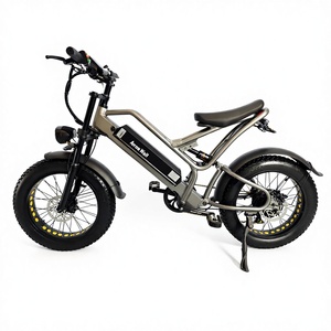 Vélo de montagne électrique sportif à cadre en alliage d'aluminium, moteur sans balais intégré au moyeu arrière, pneus larges 20x4 pour la neige, batterie au lithium 48V 15Ah - Product Image 4