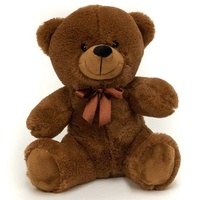 Peluche chocolat, logo de marque personnalisé, 50 cm, ours en peluche noir, pour les activités promotionnels