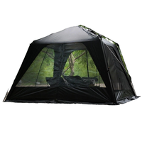 Tente de Toit Latérale pour Voiture, Abri Solaire Instantané Noir à Ouverture Rapide, Auvent Portable pour Camping en Plein Air