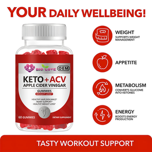 स्वाभाविक रूप से किण्वित सेब साइडर सिरका गमीज मीठा खट्टा पाचन अनुकूल समर्थन वजन नियंत्रण चीनी मुक्त - Product Image 5