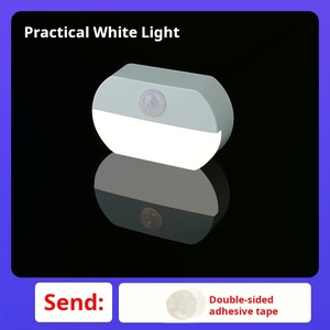Hot Bán Led thông minh cơ thể con người cảm biến ánh sáng cạnh giường ngủ nhỏ đèn ngủ ánh sáng ban đêm chiếu - Product Image 2