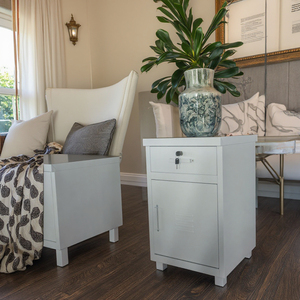 Table de chevet en fer de style moderne avec tiroir pour chambre et salon, petite table d'appoint pour rangement de meubles domestiques - Product Image 2