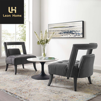 Fauteuil de salon au design unique, moderne, élégant, luxueux, en cuir ou en tissu