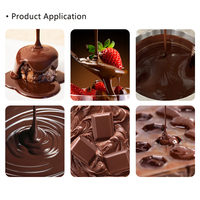 Machine à tempérer automatique GUSU pour petits noix et chocolat avec contrôle précis de la température, distributeur de chocolat chaud