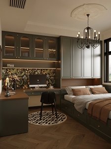 <span class=keywords><strong>Lit</strong></span> Tatami sur Mesure avec Rangement Intégré, Bureau et Armoire Multifonctionnels en Bois Écologique pour Chambre d'Appartement Urbain Compact - Product Image 3