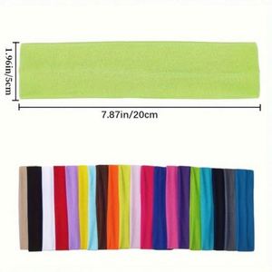 USA Pop Solid Color High Elastic <b>Headband</b> Yoga <b>Sports</b> Hair Accessories Absorbent Headscarf <b>Headband</b> Wide Edge <b>Headband</b> - Product Image 2