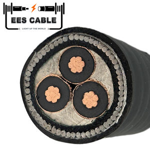 Cable <span class=keywords><strong>de</strong></span> Alimentación <span class=keywords><strong>de</strong></span> 3 Núcleos, MV 6/10KV 11KV 12KV 18/30KV 33KV, Al Cu/xlpe /swa, N2XSY 95 185 240 400 630mm2, IEC SANS, Arabia Saudita - Product Image 1
