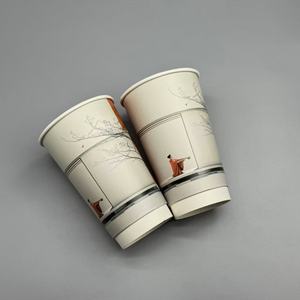 Gobelets en papier jetables pour boissons à emporter, avec logo personnalisé, à paroi ondulée, anti-brûlure, pour café chaud, pour la restauration - Product Image 3