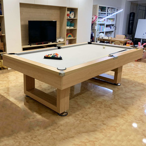 Table <span class=keywords><strong>de</strong></span> billard TB027 personnalisée en panneau <span class=keywords><strong>de</strong></span> fibres <span class=keywords><strong>de</strong></span> bois moyenne <span class=keywords><strong>de</strong></span> haute qualité avec plusieurs spécifications au choix Table <span class=keywords><strong>de</strong></span> billard 4 en <span class=keywords><strong>1</strong></span> - Product Image 1