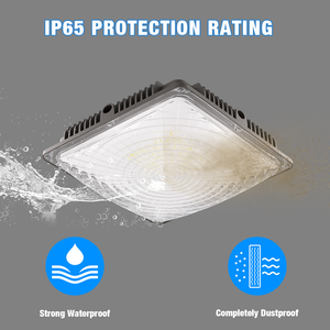 ROMANSO UL FCC CE IP65 27W 40W 60W 120W 150Lm/W Microwave <b>Sensor</b> <b>Ceiling</b> Mount LED Carport Canopy <b>Light</b> for Underpass - Product Image 4