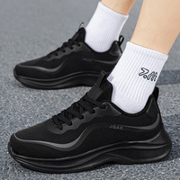 Chaussures de sport décontractées à lacets pour hommes, respirantes, en maille, légères, confortables, flexibles, grandes tailles, pour l'été
