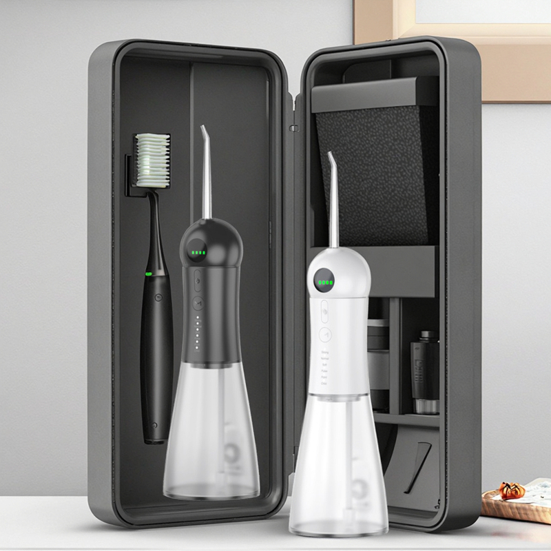 White Black Oral Care Device Water