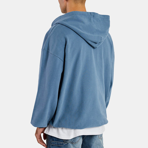 เสื้อฮู้ดซิปผู้ชายผ้าเจอร์ซีย์เนื้อนุ่มคุณภาพสูงแบบหนาพิเศษ - Product Image 2