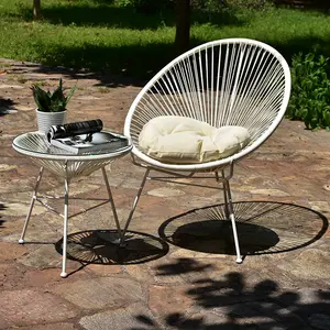 藤编户外花园休闲创意铁编织桌咖啡组合阳台椅