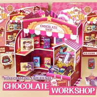 Ensemble de construction de maison en chocolat miniature de haute qualité, jouet éducatif pour enfants, jouet DIY