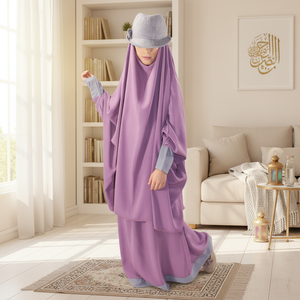 Abaya Moderne pour Filles Musulmanes, Grande Taille, Style Prière, Respirante, Légère en Polyester, pour Usage Quotidien et Ramadan - Product Image 3