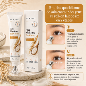 Crème Contour des Yeux Intense Hydratation – Atténue les Cernes, Adoucit les Zones Sèches et Rugueuses, Sans Parfum, à la Céramide de Riz - Product Image 2