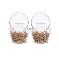 ECOBOX Offre Spéciale : Bacs de Présentation en Plastique pour Fruits Secs, Bonbons et Noix en Vrac – Idéal pour les Magasins