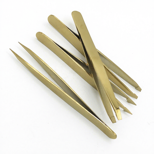 Pinzas para Depilación de Acero Inoxidable, Pinzas para Cejas con Punta Inclinada, Pinzas para Volumen de Pestañas, Duraderas, Profesionales, de Precisión, Herramientas de Maquillaje - Product Image 5