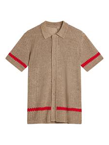 Maglia Jacquard personalizzata da uomo Casual <span class=keywords><strong>Cardigan</strong></span> in lana a maniche corte 100% in cotone lavorato a maglia Top per collo a Polo e bottone per - Product Image 5