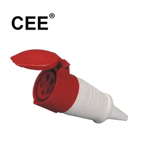 CEE IP44 3 phase 16a industrial 32a 5 pin male plug female socket connector