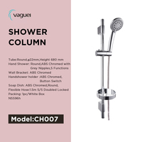 Ensemble de robinetterie de salle de bain chromé en ABS de haute qualité Vaguel China