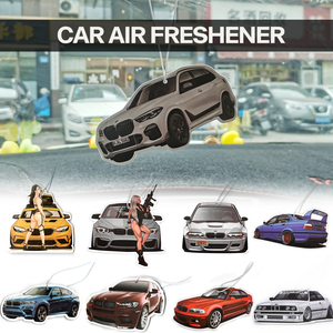 Custom Free Design Hanging Paper Custom Air Fresheners Promotional Air Freshener