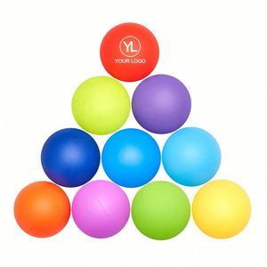 Pelota de Masaje de Goma Ecológica con Logotipo Personalizado, para Liberación Miofascial, Yoga, Terapia de Puntos de Presión, Lacrosse - Product Image 1